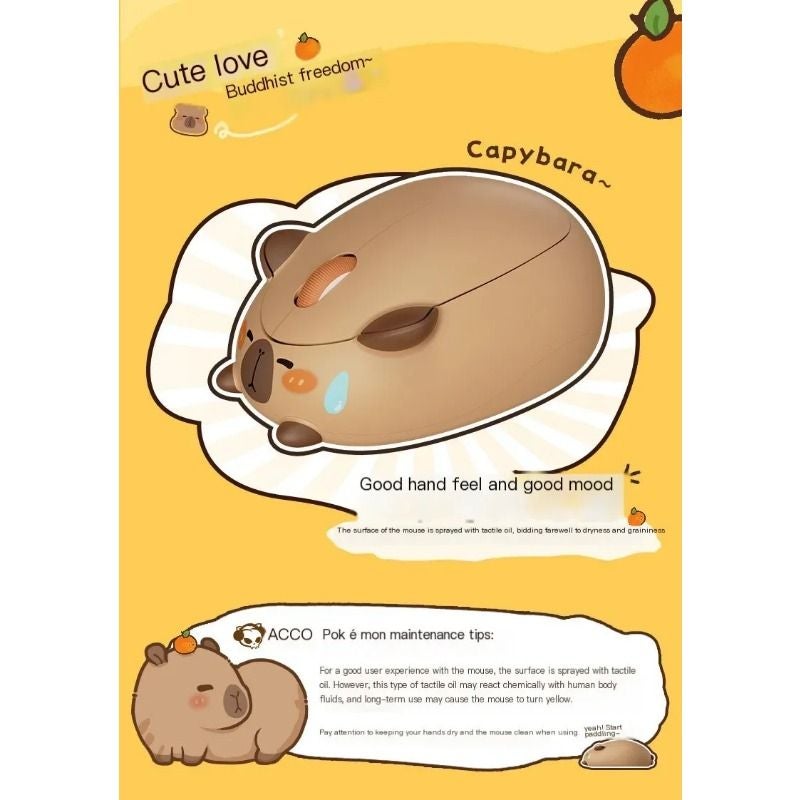 Akko Cat Themed Wireless Gaming Mouse, Ergonomic Cute Capybara Design, Nagaya Fortune - Image 5