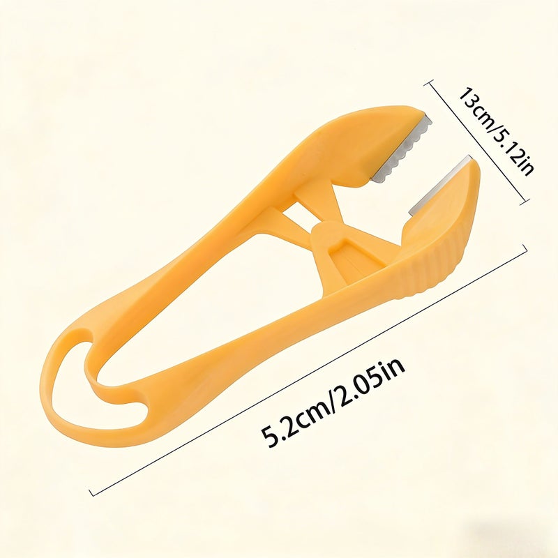 Upgraded Premium Yellow Garlic Peeler With Stainless Steel Blade And Tweezers - Image 4