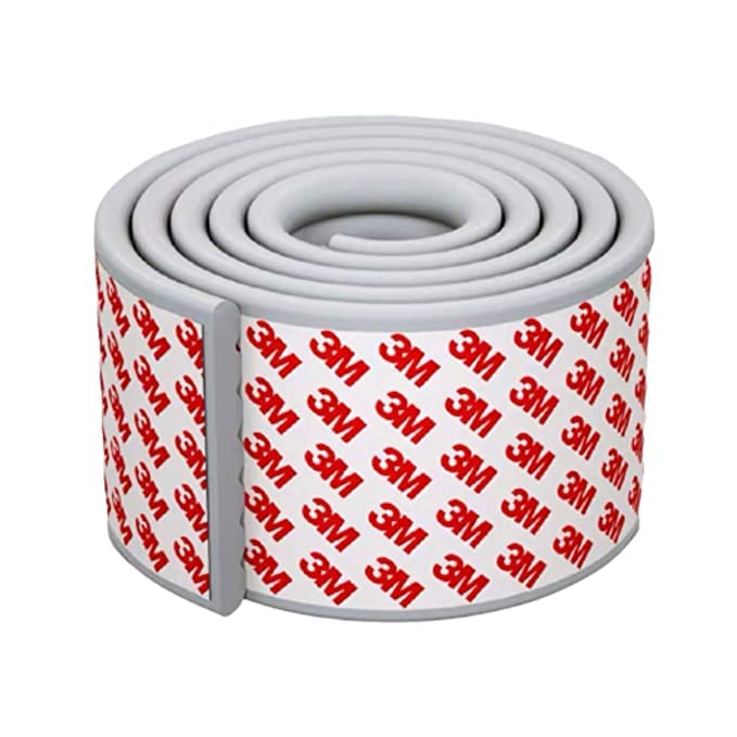 BabySafeHouse Multifunction Furniture Edge Guard Strip Pre-Taped with 3M Adhesive (6.5ft-Grey Color) for Baby Proofing & Child Safety - Image 3