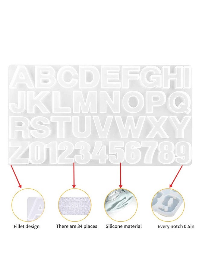 Silicone Alphabet Resin Moldsnumber Alphabet Jewelrysilicone Resin Molds Silicone Letter Molds For Resin Casting For Diy Craft Casting Letter Jewelry Making. - pzsku/Z97BE81DEC1F5342F9BE5Z/45/_/1720072530/45321d5e-1c65-4a09-b544-d7c9db709bd0