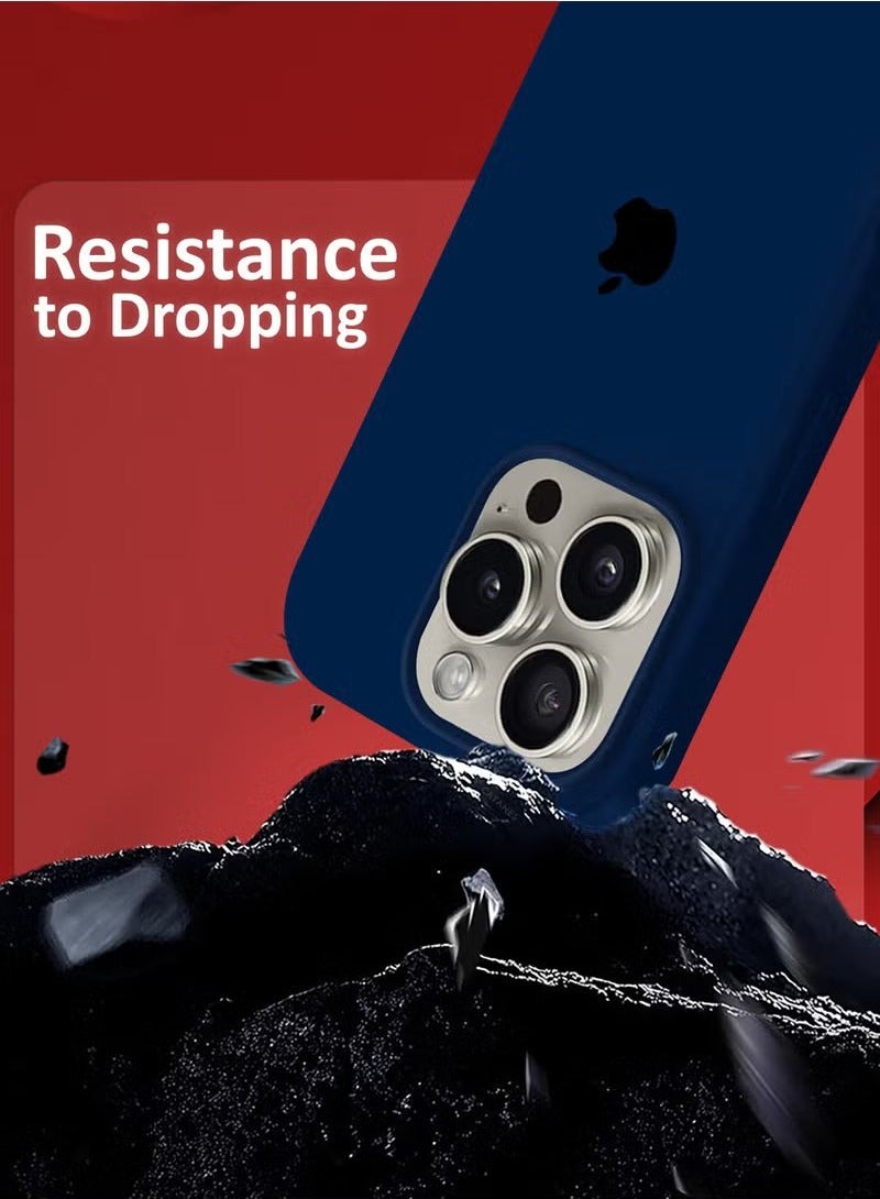 BORTONY iPhone 16 Pro Case 6.3 inch Liquid Silicone Case iPhone 16 Pro Cover Gel Rubber Soft Silky Touch Shockproof Thin Protective Cover for Apple iPhone 16 Pro - Image 4