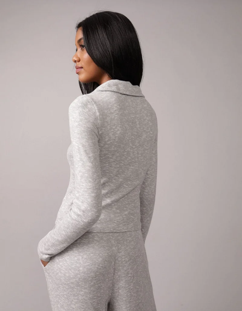 امريكان ايجل تي-شيرت بولو ناعم بأكمام طويلة