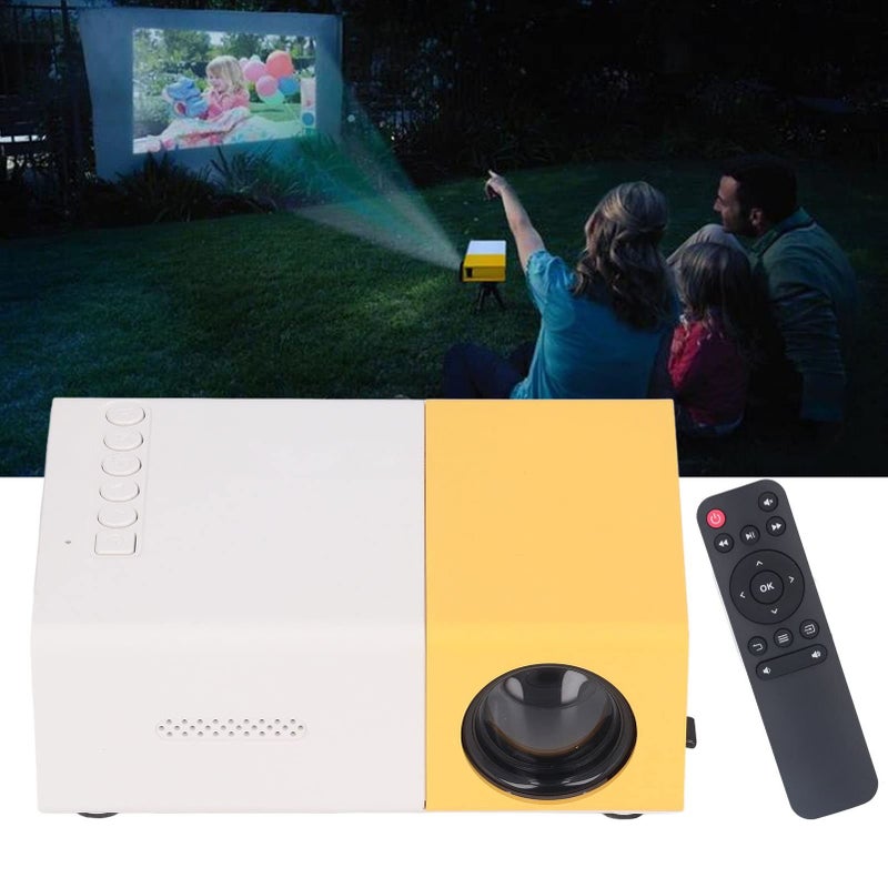 جهاز عرض صغير محمول يدعم دقة 1080 بكسل، يعرض شاشة من 24 إلى 60 بوصة، جهاز عرض LED بواجهات متعددة، مناسب للمسرح المنزلي والخارجي لأفلام وألعاب الكمبيوتر المحمول وأجهزة الألعاب، ويدعم بطاقة TF الشائعة - Image 5
