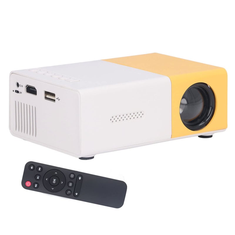 جهاز عرض صغير محمول يدعم دقة 1080 بكسل، يعرض شاشة من 24 إلى 60 بوصة، جهاز عرض LED بواجهات متعددة، مناسب للمسرح المنزلي والخارجي لأفلام وألعاب الكمبيوتر المحمول وأجهزة الألعاب، ويدعم بطاقة TF الشائعة - Image 4