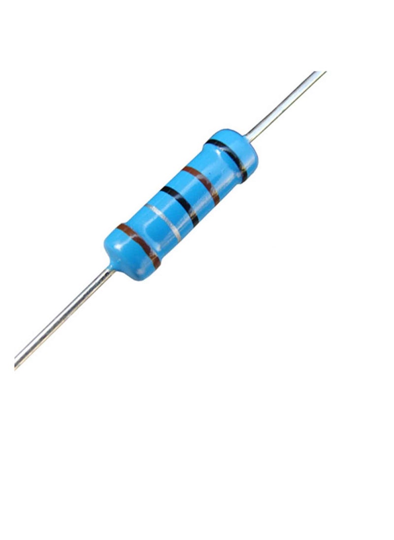 Generic Chanzon 100pcs 1/2W (0.5W) 1K Ω ohm Metal Film Fixed Resistor 0.01 ±1% Tolerance 1KR MF Through Hole Resistors Current Limiting  Certificated 