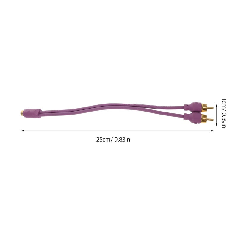 Durable Female to Male Audio Speaker Splitter Cable for Amplifiers and Car Audio Systems - Image 3