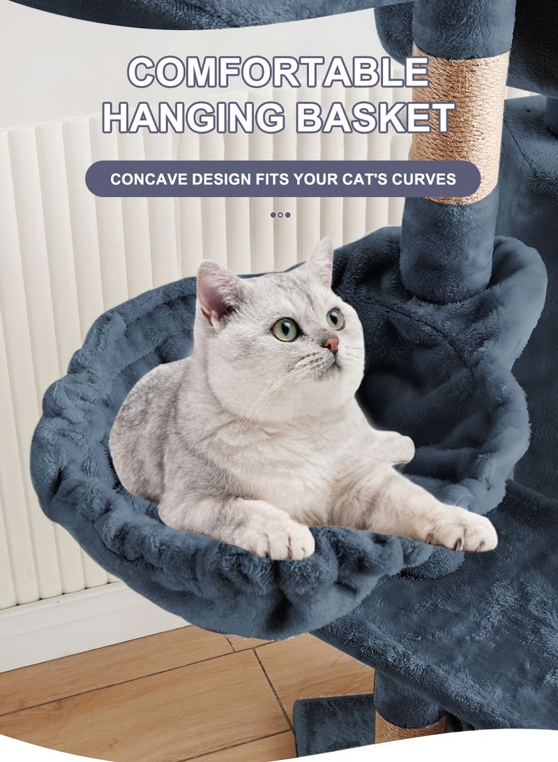 شاربدو متعددة الوظائف القطة شجرة القطة تسلق إطار القطة القفز منصة برج القطة منازل القطة لعب القطط - Image 2