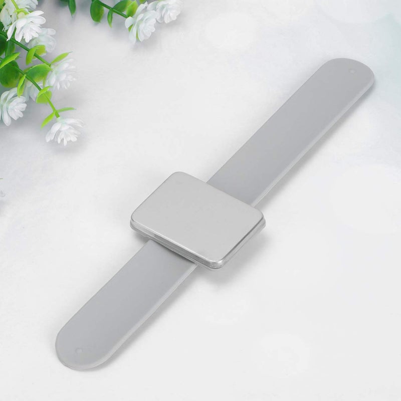 comfrt Magnetic Bobbie Pin Hair Clips Bracelet Bobby Pins Wristband Holder Sewing Pin Cushion for Salon Shop Supplies (Grey) - Image 5