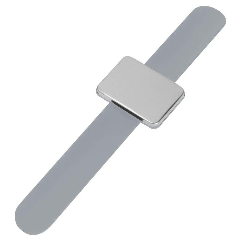 comfrt Magnetic Bobbie Pin Hair Clips Bracelet Bobby Pins Wristband Holder Sewing Pin Cushion for Salon Shop Supplies (Grey) - Image 2