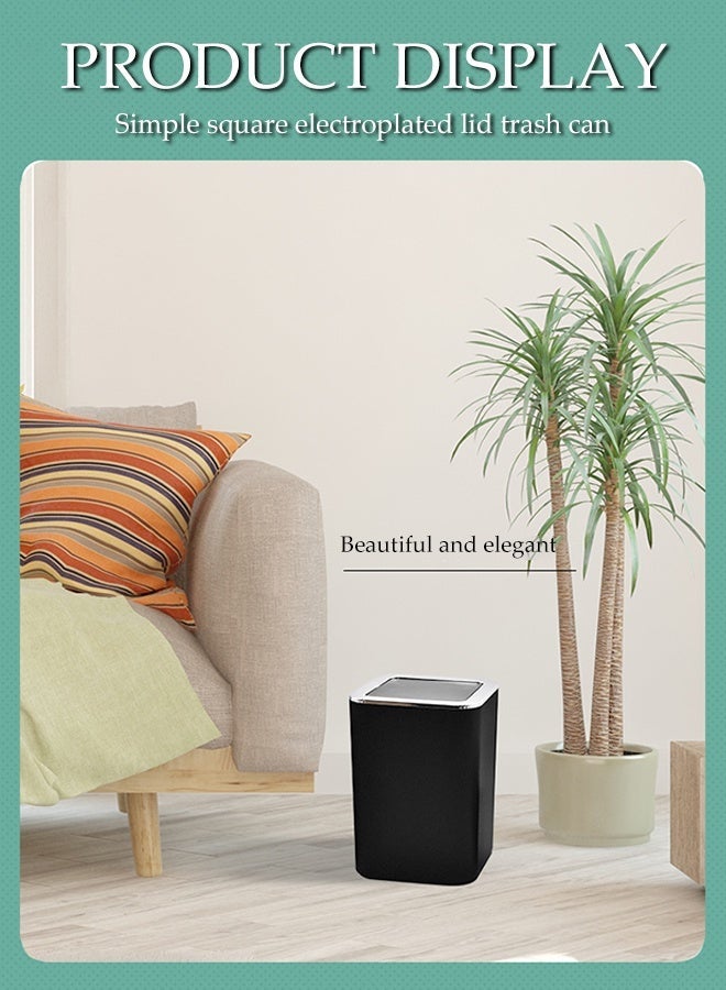 DUNISO 8 Pieces Bathroom Accessories Set with Tray,Luxury Plastic Bath Set Including Soap Dish,Toothbrush cup, Toothbrush Holder, Soap Dispenser, Toilet Brush with Holder, Garbage Bin (Grey) - Image 3