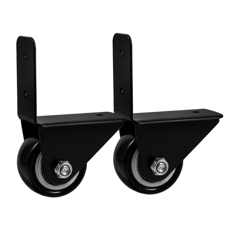 PartyKindom 2 Pack Heavy Duty Silent Caster Wheels Furniture Replacement Easy Install - Image 1