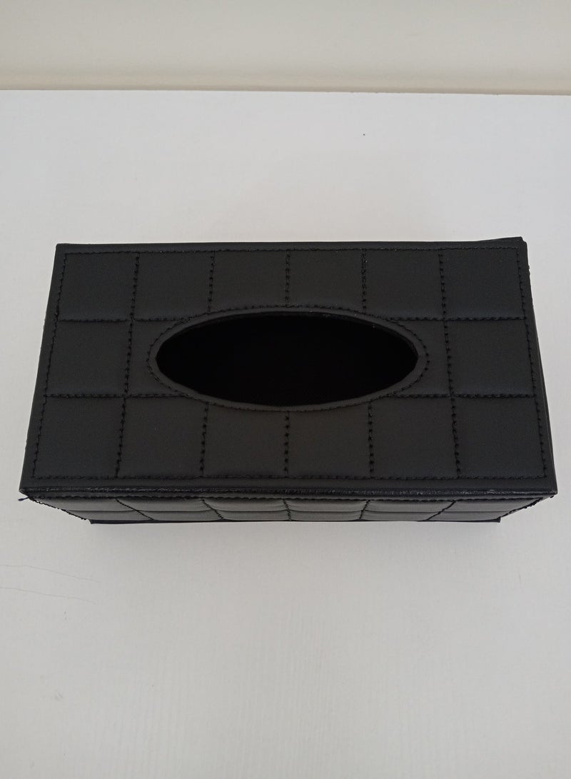 حامل مناديل من الجلد الصناعي، صندوق تخزين للمناديل الورقية، حامل مناديل أنيق للمطبخ، طاولة الطعام، غرفة المعيشة، المكتب والفندق، حامل مناديل أنيق من الجلد - Image 4