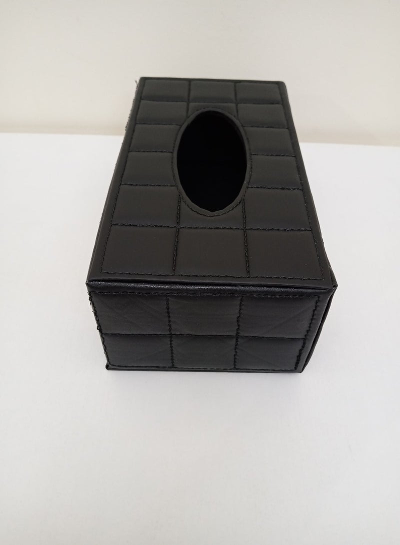 حامل مناديل من الجلد الصناعي، صندوق تخزين للمناديل الورقية، حامل مناديل أنيق للمطبخ، طاولة الطعام، غرفة المعيشة، المكتب والفندق، حامل مناديل أنيق من الجلد - Image 3