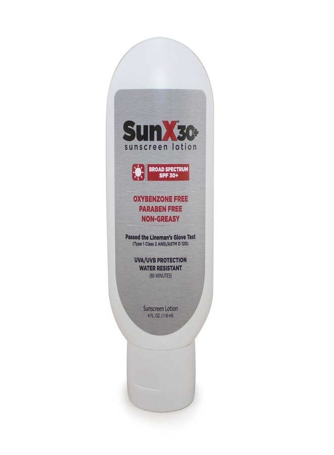 CoreTex Sun X 30+ SPF Broad Spectrum Sunscreen Lotion - 4oz Tottle of Paraben, Oxybenzone, Octinoxate, & Oil Free Sunscreen - No White Cast and Water & Sweat Resistant Up to 80 Minutes - Image 1