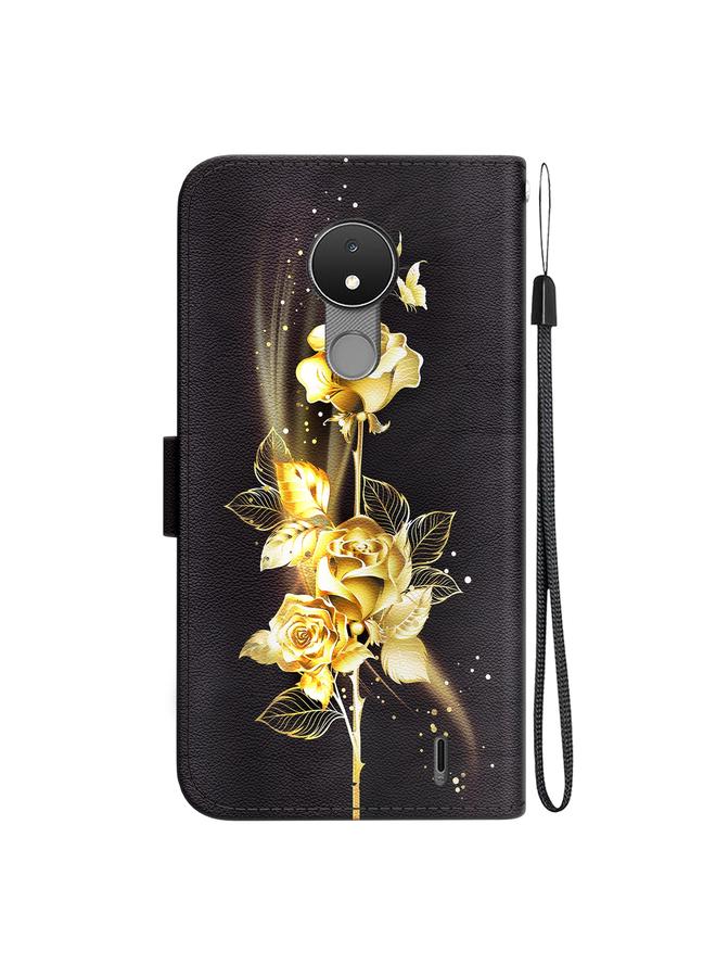 S-TOP Case For Nokia C21 Crystal Texture Colored Drawing Leather Phone Case - Image 3