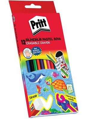 Pritt Erasable Pastel Crayons 12 Pieces 