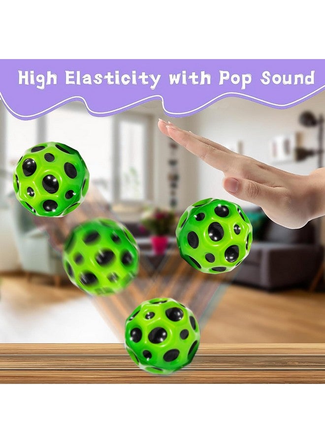 VGRASSP Super Bouncy Rubber Moon Ball Toy for Kids and Adults with Craters - High Bounce, Textured Grip, Perfect for Playtime Fun - Soft Foam Ball, Multicolor (Pack of 6) - Image 5