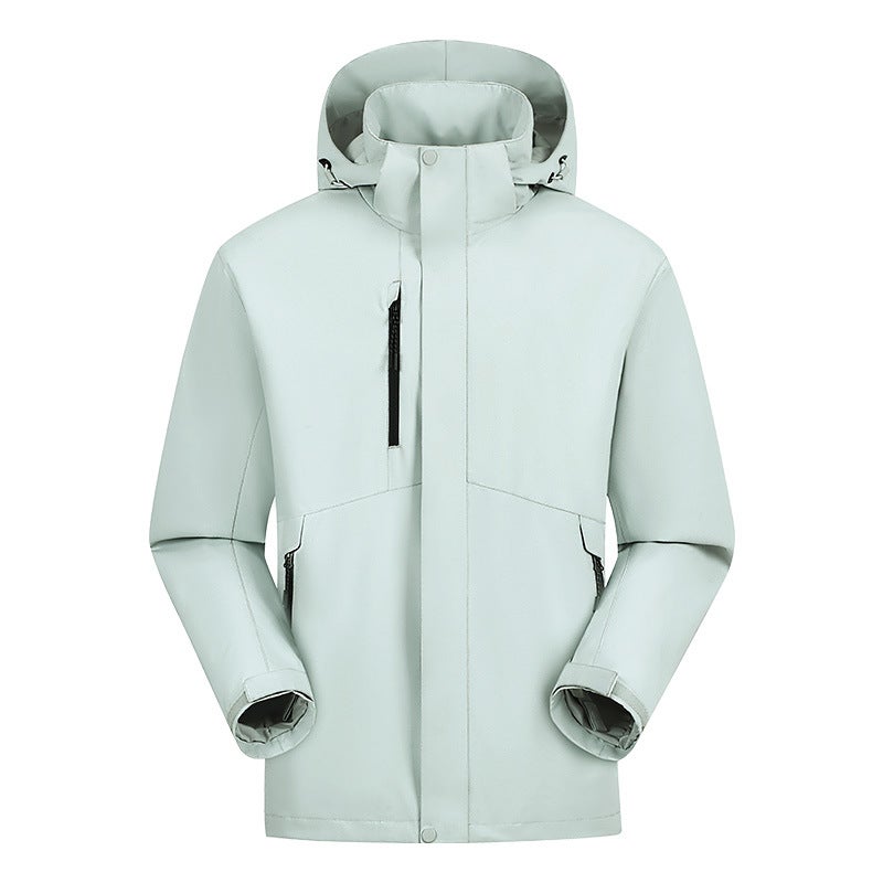 High-Quality Clothing 2025 Spring Mountain-Style Outdoor Waterproof Windproof Mountaineering Jacket Couple Hooded Functional - Image 4