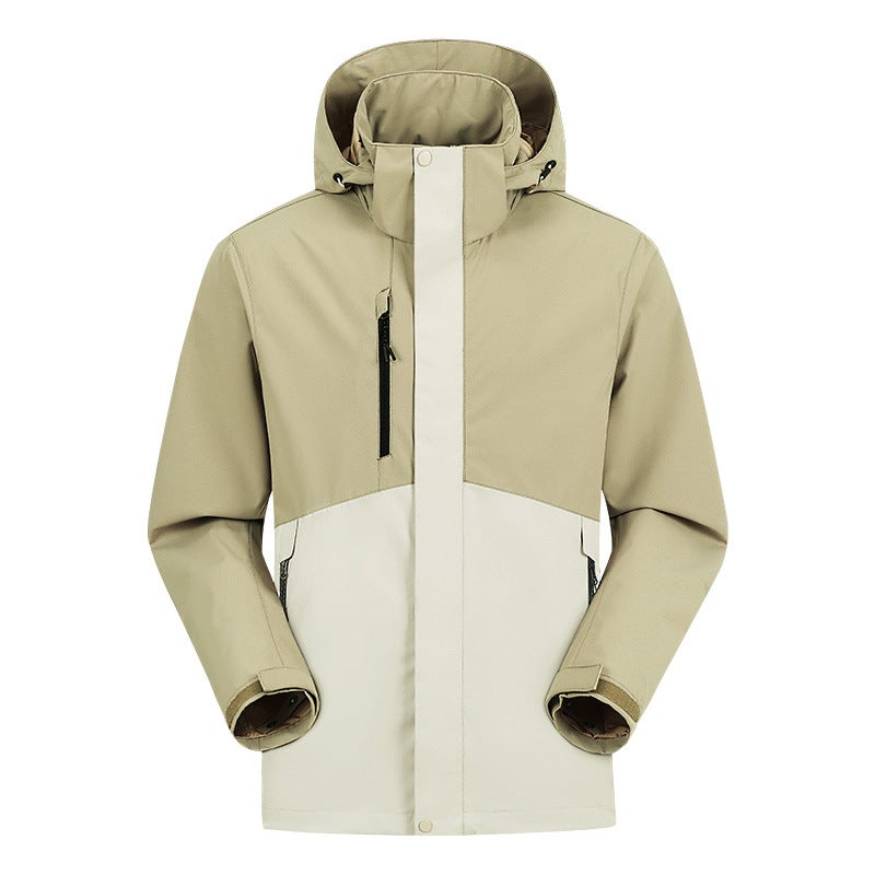 High-Quality Clothing 2025 Spring Mountain-Style Outdoor Waterproof Windproof Mountaineering Jacket Couple Hooded Functional - Image 2