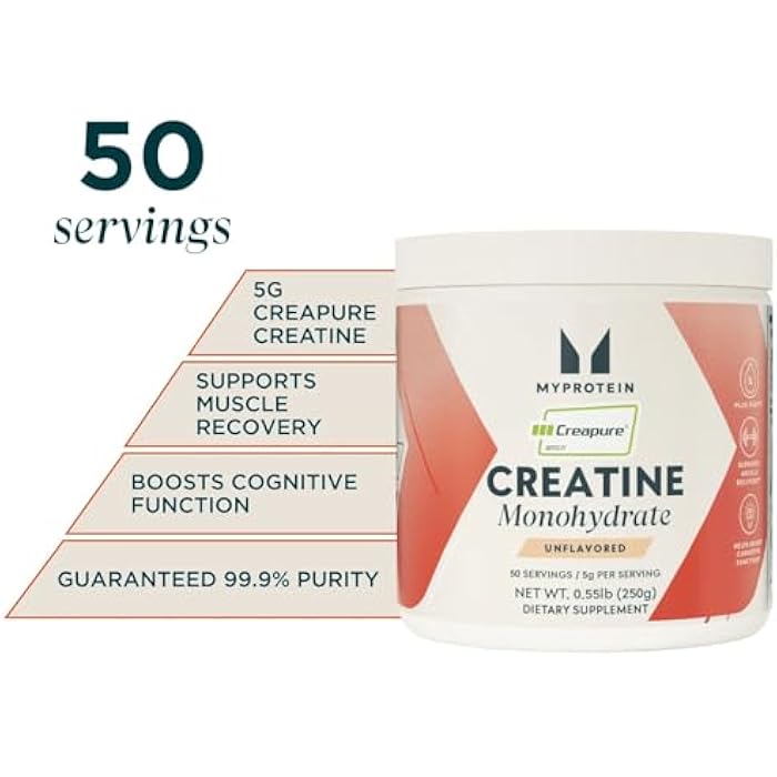 Myprotein Creapure® Creatine Monohydrate Powder 0.55 lbs (50 Servings) Pure Unflavored Creatine Powder, Post/Pre Workout Supplement for All Sports & Exercises - Image 2