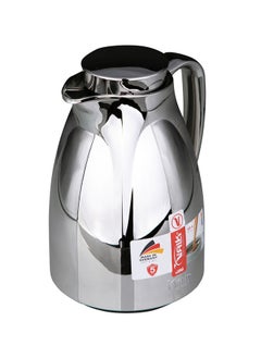 Valk Vacuum Flask with Double Wall Glass (600ml) | Wide Mouth with Anti-Leakage Cap Double Walled Travel Mug | Liter Chrome Color,  04-371  - Image 3
