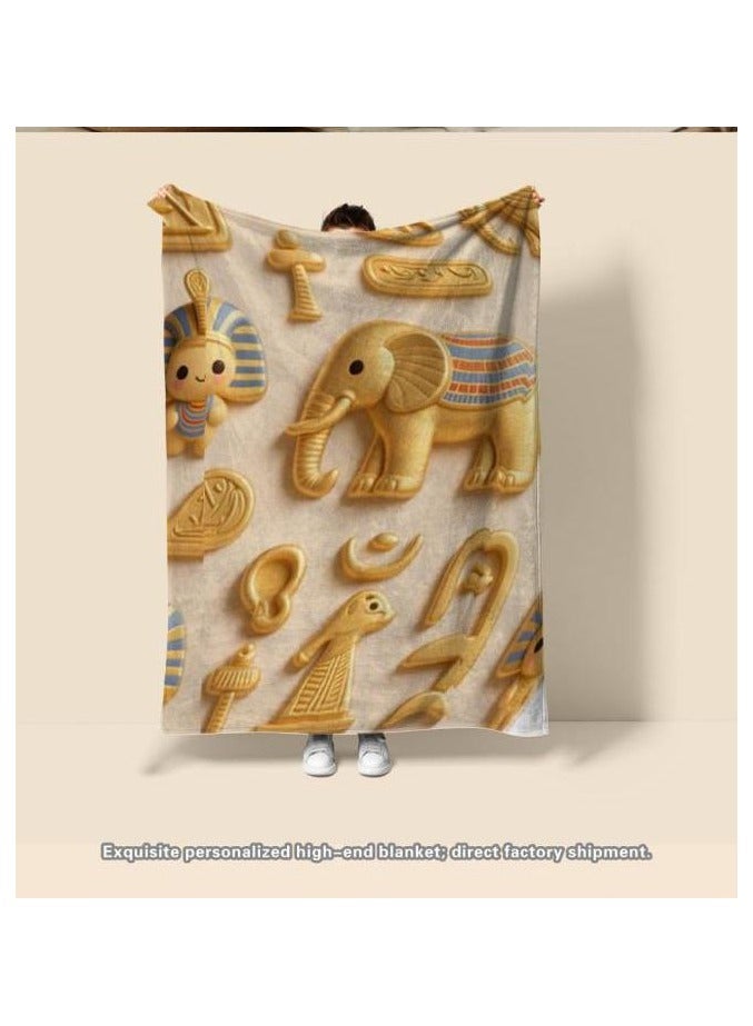 general Flannel thin blanket (warm and comfortable, suitable for sleep, gaming, dust removal and sandproof) 150cm*200cm - 314 - Image 1