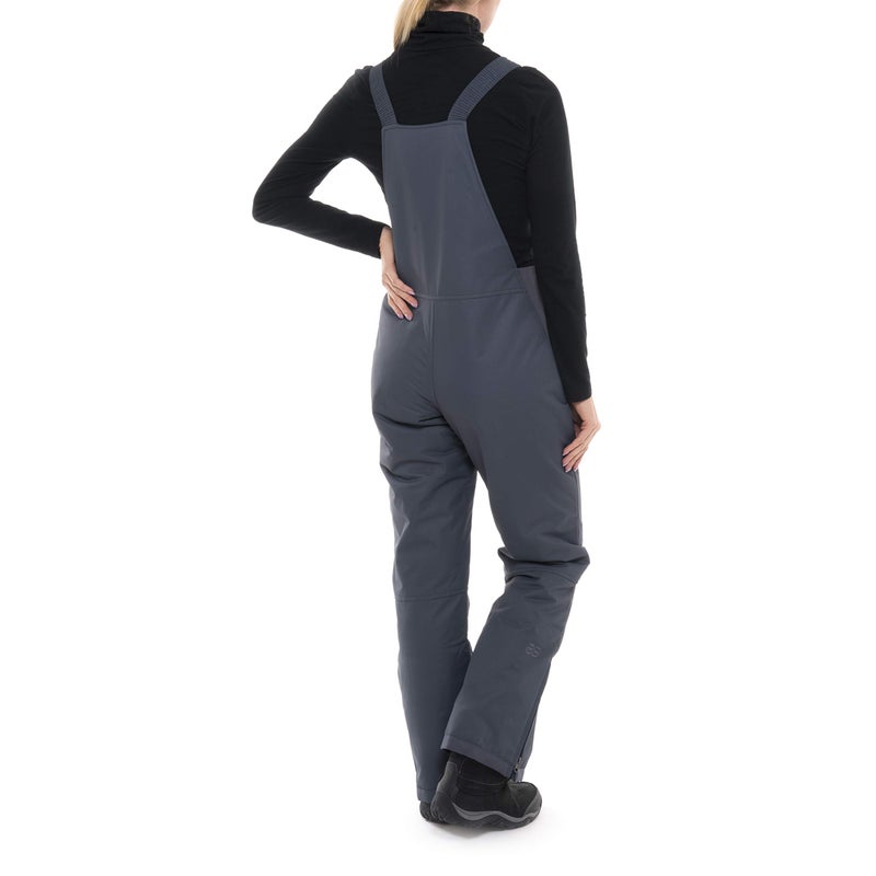 SkiGear Women's Essential Insulated Bib Overalls, Steel, 4X Tall