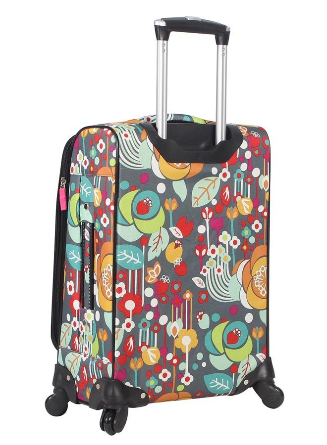 Lily Bloom Carry On Expandable Design Pattern Luggage With Spinner Wheels (20in, Bliss), Bliss, 20in - Image 3