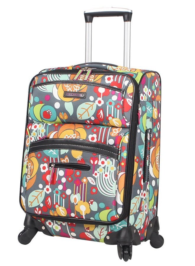 Lily Bloom Carry On Expandable Design Pattern Luggage With Spinner Wheels (20in, Bliss), Bliss, 20in - Image 1