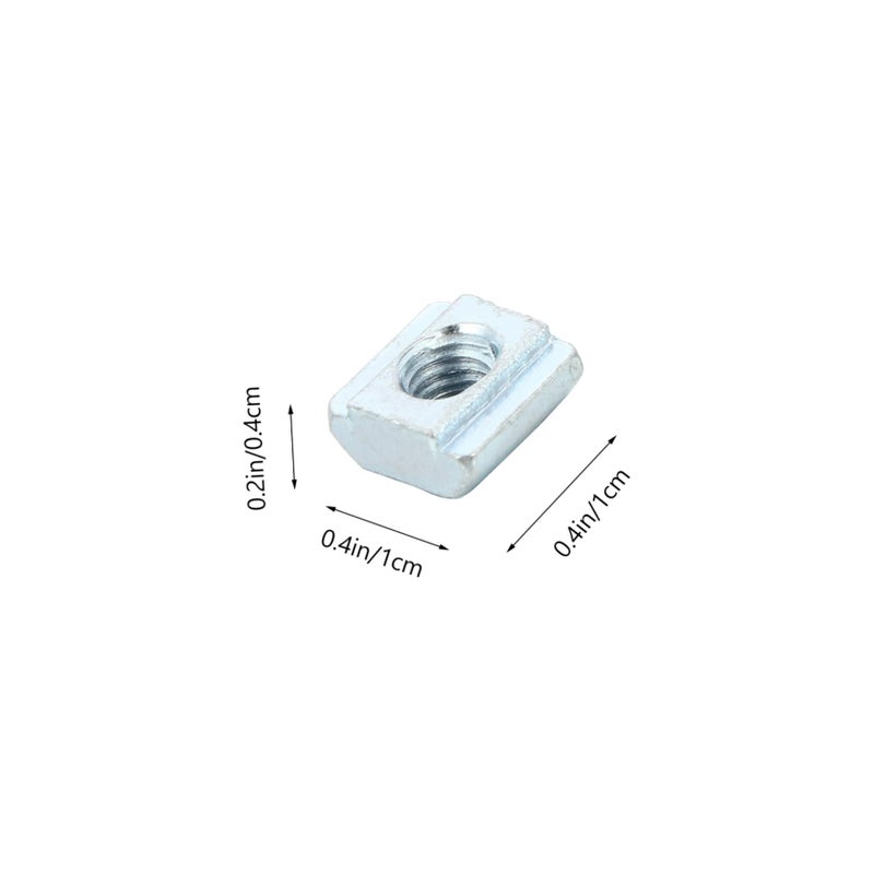 40pcs M5 Thread High Hardness Slot Nuts for Aluminum Profile Industrial Frame Structures - Image 3