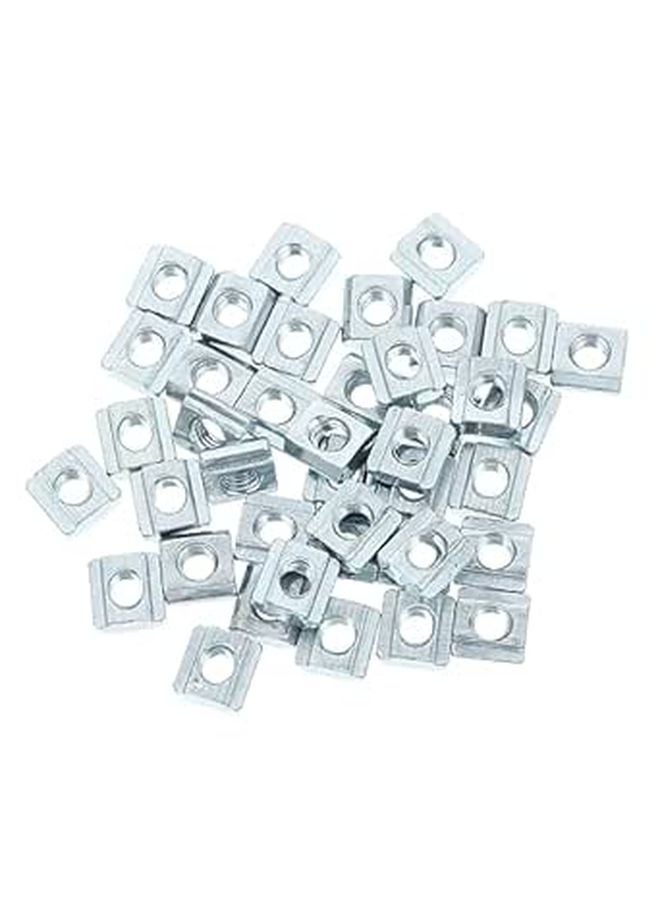40pcs M5 Thread High Hardness Slot Nuts for Aluminum Profile Industrial Frame Structures - Image 1