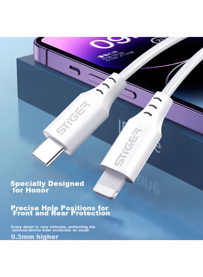 Stiger Fast Charging Cable For Apple, 20/27w Pd Compatible, Type-c To Lightning, Quick Charge For Iphone 14/13/12 Pro/xs Max, Car Charger - Image 4