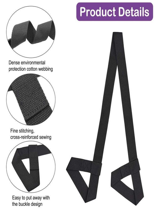 XYQMLY 4PCS Yoga Mat Carrier Strap, Adjustable Yoga Mat Strap Carrier for Exercise/Travel/Gym, Mat Holder Sling Carrier - Image 3