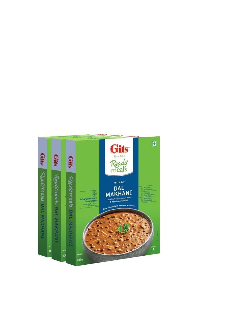 Gits Dal Makhani Ready to Eat, Pure Veg, 900g (Pack of 3 x 300g) - Image 3