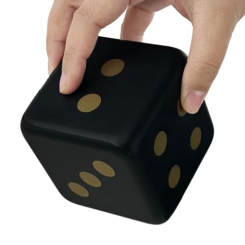 funnysquee 315 Inches Foam Dice Toy A FunFilled Kawaii Dices Educational Toy for Kid Board Game and Learning Session Fortunate Black - Image 5