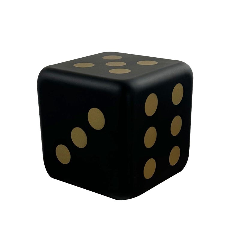 funnysquee 315 Inches Foam Dice Toy A FunFilled Kawaii Dices Educational Toy for Kid Board Game and Learning Session Fortunate Black - Image 3