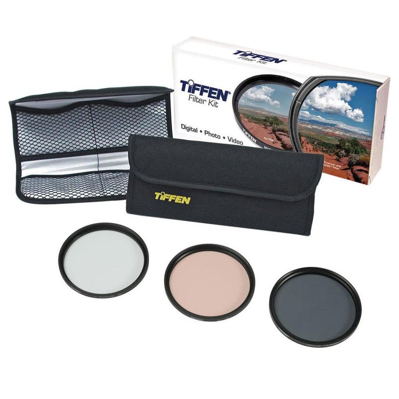 Tiffen 58mm Photo Essentials Camera Lens Filter Kit with UV Protector, 812 Color Warming, Circular Polarizing Glass Filters and 4 Pocket Pouch - Image 5