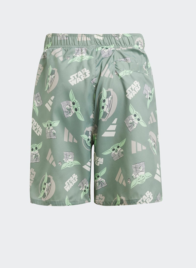 Adidas Kids 5'' Star Wars Mandalorian Swim Shorts  - Image 2