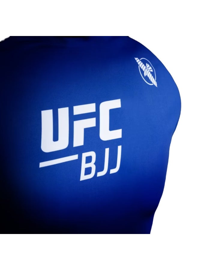 HAYABUSA UFC BJJ MENS LONGSLEEVE RASHGUARD BLUE - Image 2