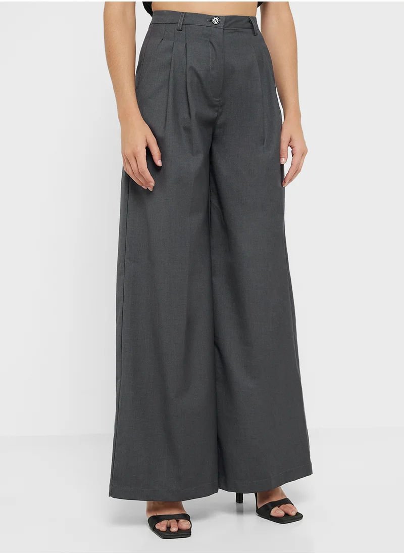 جينجر Wide Fit Tailored Trousers