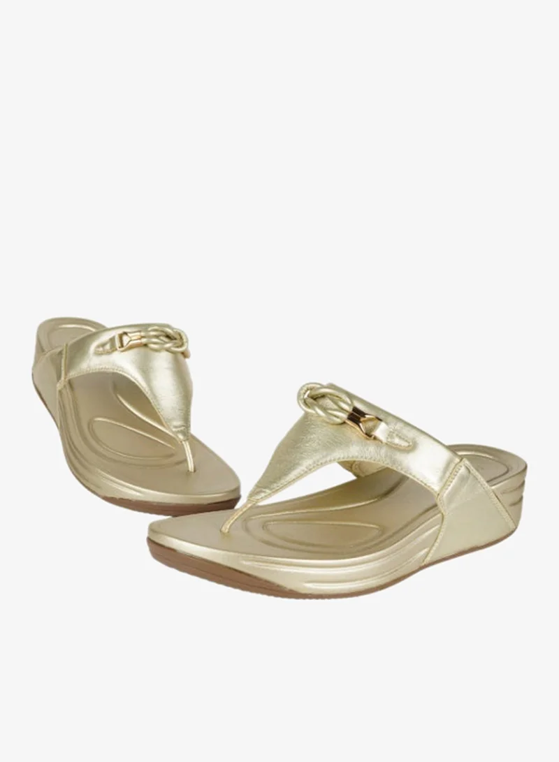 Michelle Morgan Gold 092-2603 Michelle Morgan Ladies Casual sandals 214RJ673 Gold for Women | Best Price UAE
