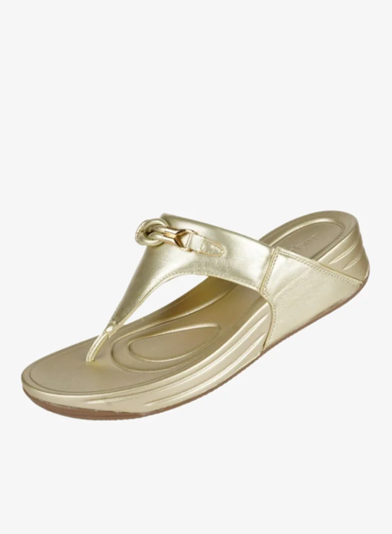 Michelle Morgan Gold 092-2603 Michelle Morgan Ladies Casual sandals 214RJ673 Gold for Women | Best Price UAE