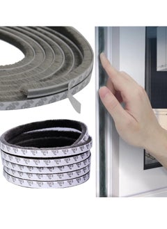JOGAMS 10m Self Adhesive Weather Stripping Door Seal Brush Weather Seal Strip for Windows and Doors Felt Door Seal Window Insulation Sealing Strip Brush Weatherstrip  - Image 1