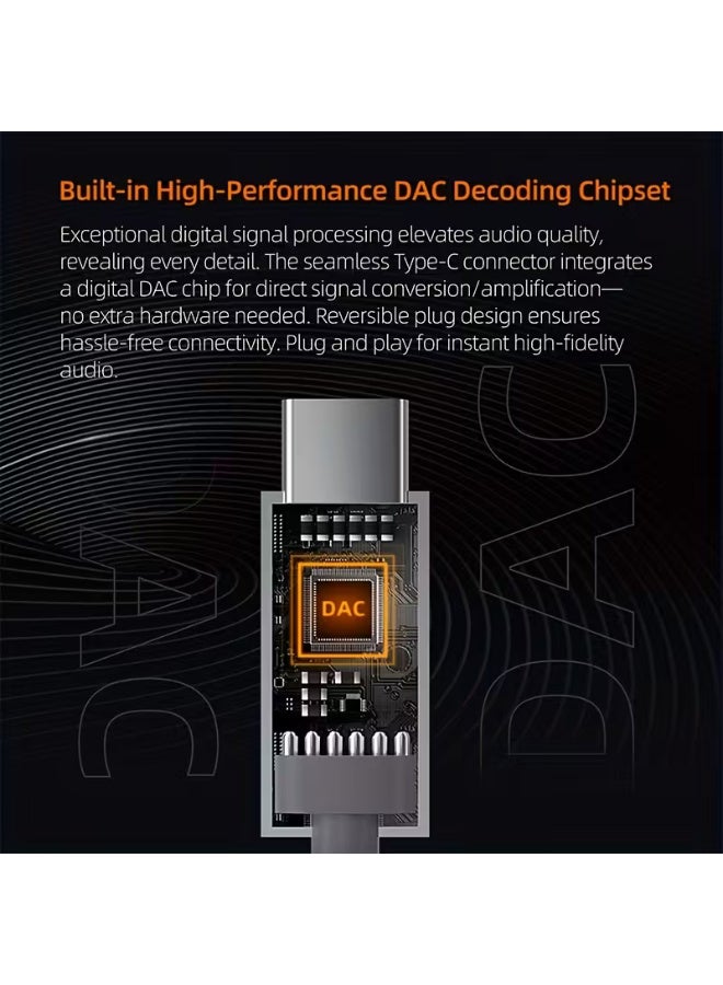 KZ M2 Dual Microphone Type-C Cable, 0.75mm Oxygen-Free Copper Plated Silver Headphone Cord, Flat Shape, 6+2 Pin PCIe Connector, Component Cable Type, Operating Voltage ≤36V, No Battery Required, for KZ M2 Headphones - Image 3