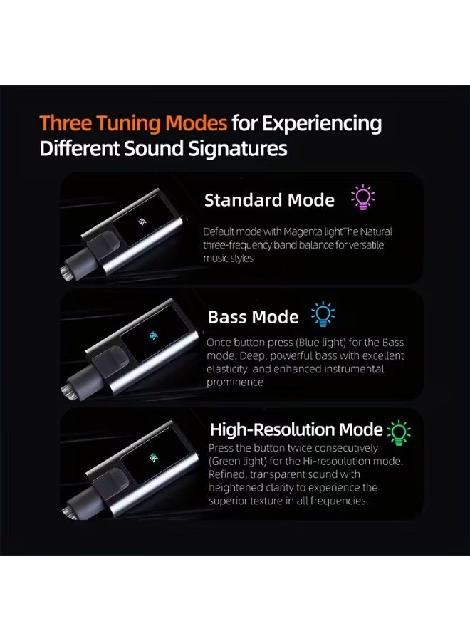 KZ M2 Dual Microphone Type-C Cable, 0.75mm Oxygen-Free Copper Plated Silver Headphone Cord, Flat Shape, 6+2 Pin PCIe Connector, Component Cable Type, Operating Voltage ≤36V, No Battery Required, for KZ M2 Headphones - Image 5