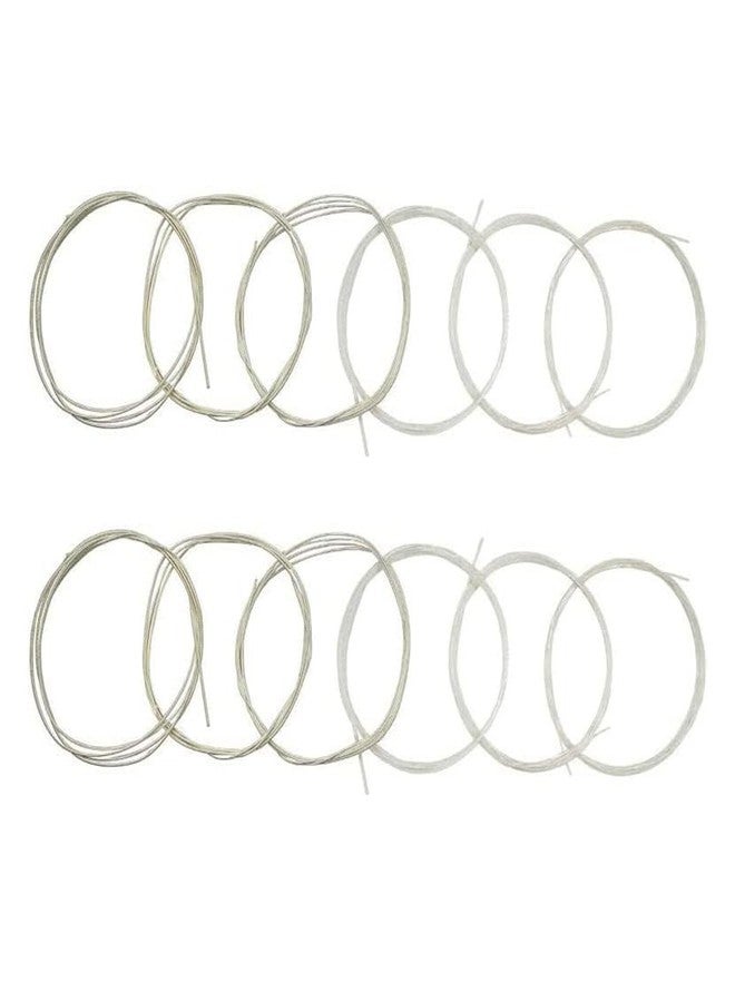 TUOREN 2 Sets of 6 String Guitar Strings Replacement Parts, Nylon String for Classical Guitar Include 3 Clear Nylon and 3 Nylon Core Alloy Winding - Image 1