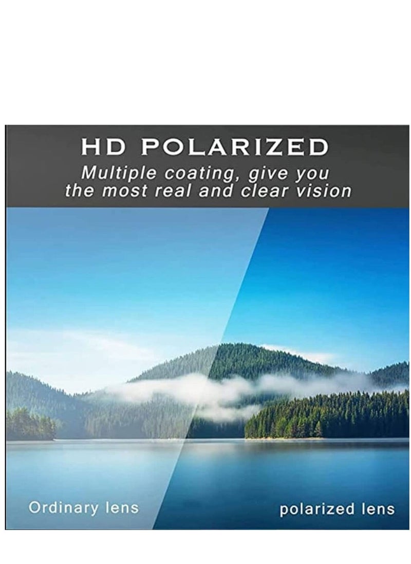 Polarized Cycling Glasses for Men Women, 2 Pack UV Protection Sports Frameless Sunglasses, Anti-glare Trendy Sport Glasses UV400 for Cycling, Fishing, Running, Golf, Outdoor Sports - Image 4