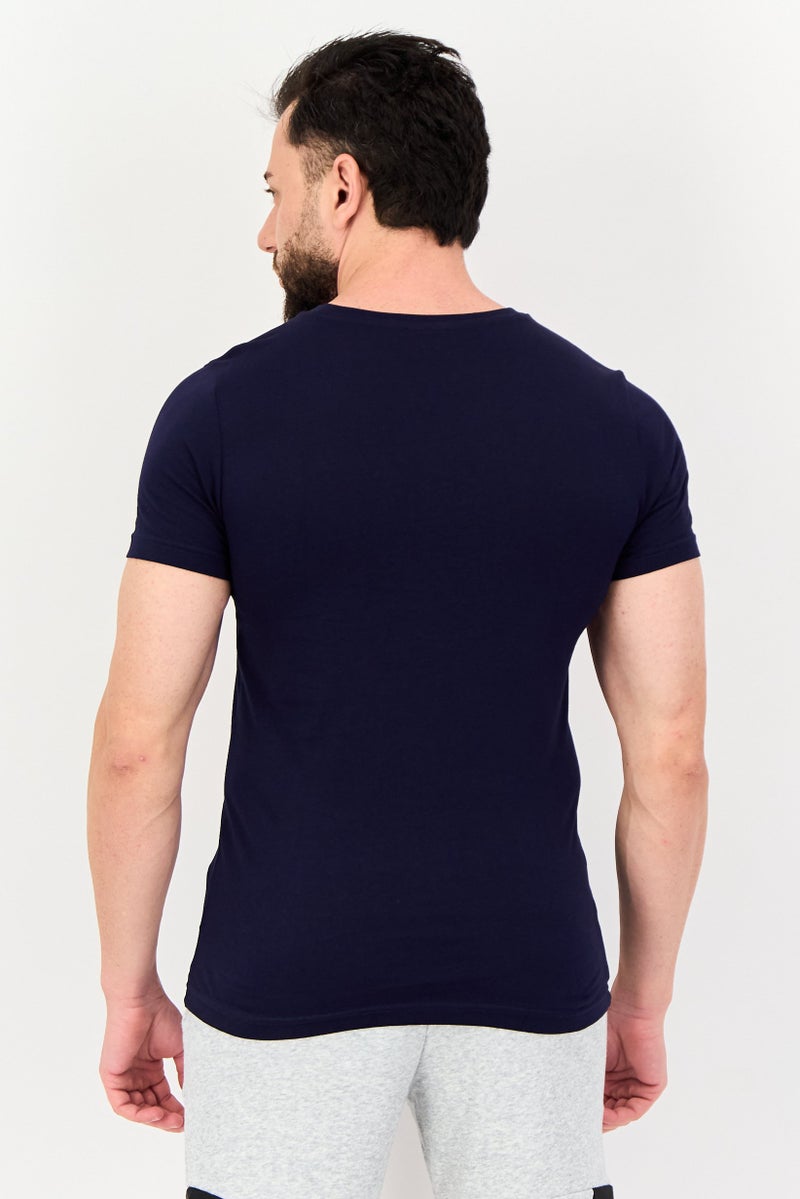 PUMA تي شيرت رياضي للرجال بأكمام قصيرة، خارجي، لون كحلي - Image 3