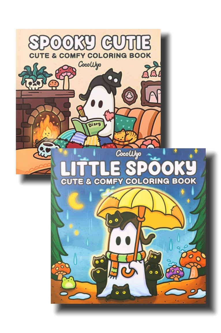 cocowyo SPOOKY CUTIE and LITTLE SPOOKY Coloring Books for Adults and Teens for Relaxation (Cute and Comfy Coloring Books) - Image 2