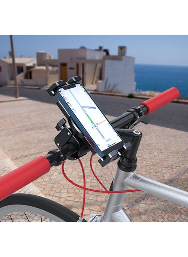 Generic - Fitness Bike Tablet Computer Clip Gym Treadmill Round Tube Fixed Tablet Computer Mobile Phone Universal Bracket-Color:Handle Gooseneck Holder 17mm Diameter Ball Head Model (sold Individually) - Image 1